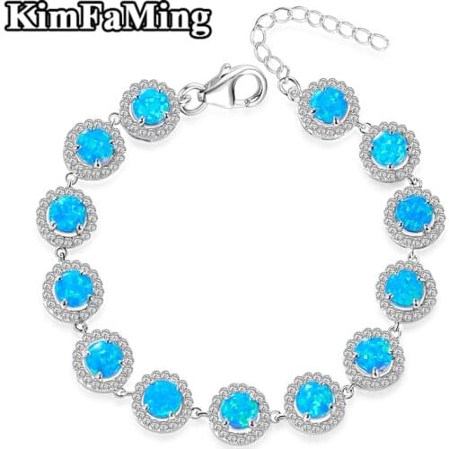 Exquisite Opal Jewellery Bracelets for Women High Quality Color Gemstone Silver Jewelry Birthday/Casual/Party Gift OPB007