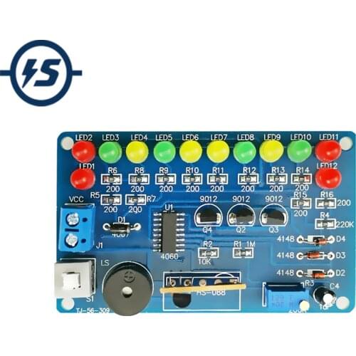 Electronic DIY Kit Music Circuit LED Flashing Module Electronic Components Suite
