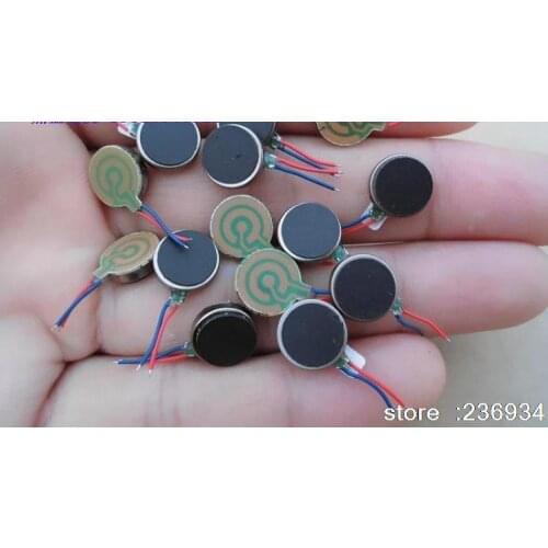 Short button-type ( 1027 ) vibration motor 10MM * 2.7 MM brushless vibration motor
