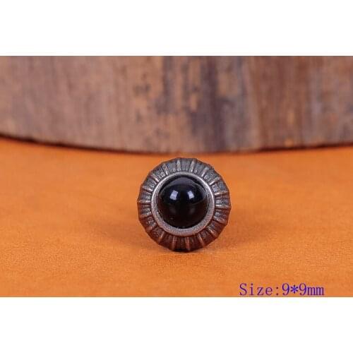 20PC Turquoise Flower Metal Studs Rivets Spots for Leather Bags Clothes Belts