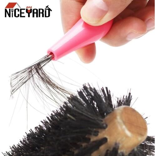 NICEYARD Mini Comb Cleaner Hair Brush Remover Embedded Beauty Tools Plastic Handle