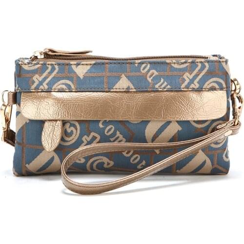 2018 new High Quality Canvas womens Wallet with Card Holder Standard Multifunctional Coin women Clutches