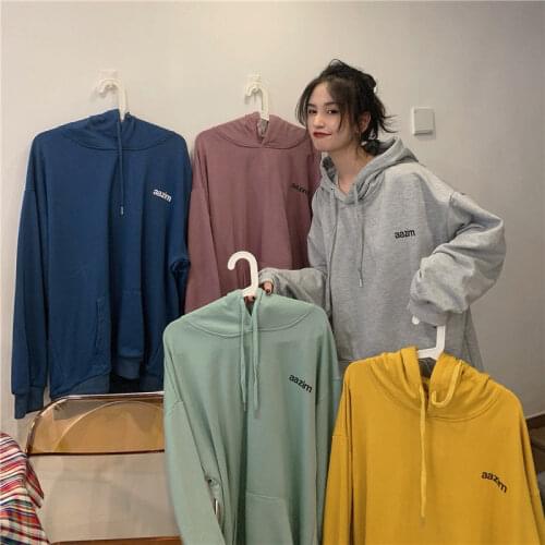 Wei clothes women tide winter Korean version loose can not afford the ball big yard hoodie outside wearing net red coat cotton