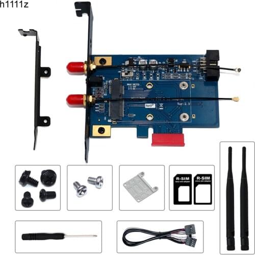 PCI-E WiFi Adapter PCIE Wifi Bluetooth Adapter Mini PCI Express to PCIE X1 Network Card for Mini PCI E Wifi 3G/4G/LTE + SIM Slot