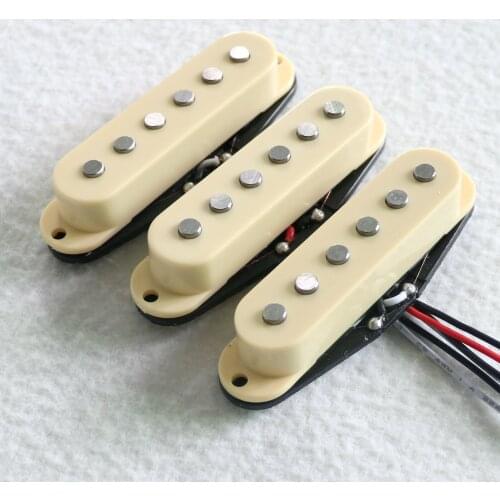 Sell Free Shipping 1set Flat pole piece Alnico 5 guitar pickups wholesale single coil guitar pickup