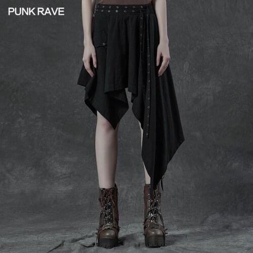 Ассиметричные юбки PUNK RAVE China At AliExpress