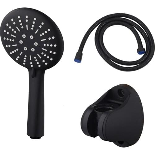 Bathroom Removable Hand-Held Shower Set 3 Function Rainfall Spray Headshower with Bathroom Accessories of 1.5M hose Shower