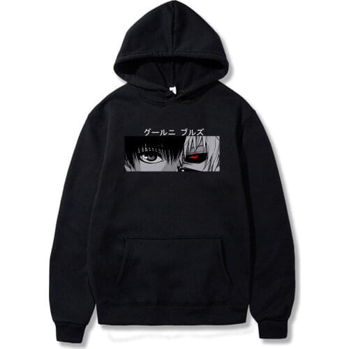Anime Tokyo Ghoul Hoodies Hipster Kaneki Ken Hoodie Men Women Hip Hop Casual Hoody Unisex Harajuku Sweatshirt Pullover Tops