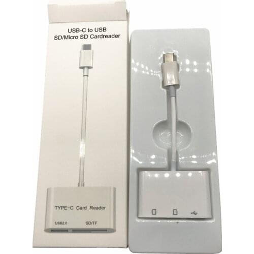 Type C Micro SD TF Card Reader Android OTG Adapter For Macbook For Samsung Note8 S8 S9 For Huawei P20 Plus (with Retail Package)