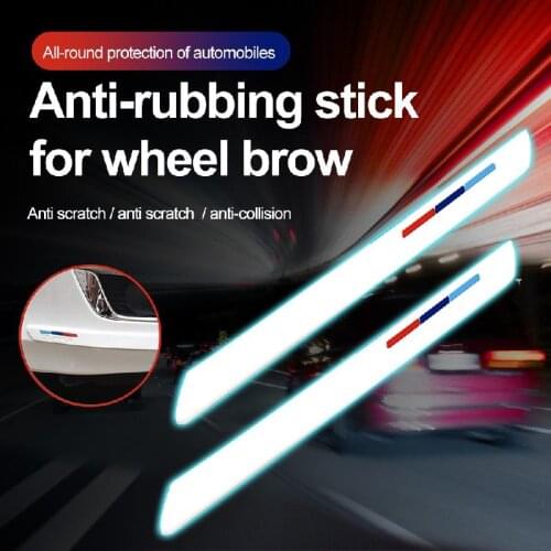 1 Pair Car Bumper Protector Corner Guard Anti-Scratch Strips Sticker Protection Body Protector Moldings Valance Chin car styling