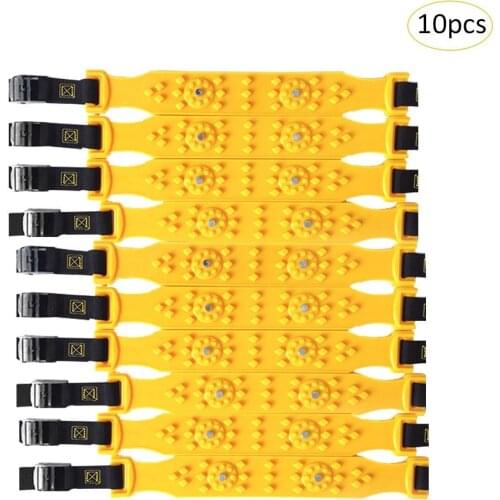 10pcs Lot Car Winter Tyres Wheels Snow Chains Beef Tendon Thick Anti-skid Snow Chain Outdoor Road Safety Protector Car-styling