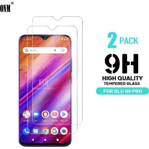 2Pcs Tempered Glass For Blu G9 Pro Glass Screen Protector 2.5D 9H Premium Tempered Glass Blu G9 Pro Protective Film