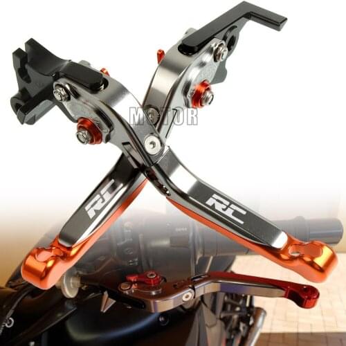 CNC Aluminum Motorcycle Adjustable Folding Brake Clutch Lever For RC8 RC8R 2009-2016 2010 2011 2012 2013 2014 2015 RC 8R 8 R