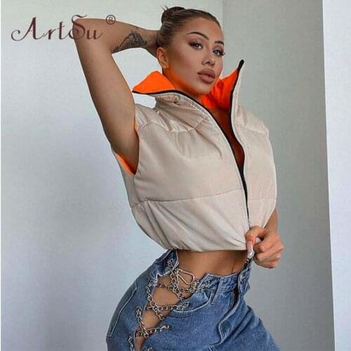 Женские пуховые жилеты ArtSu China At AliExpress