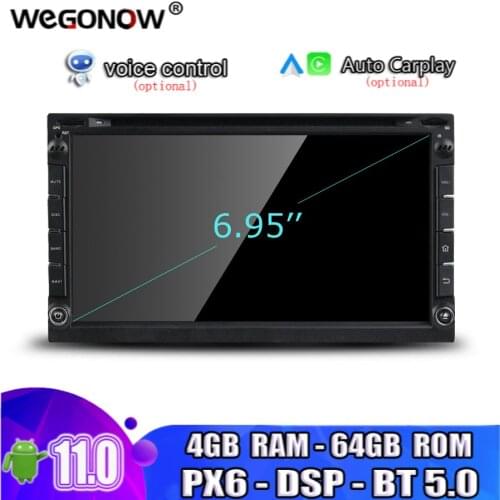 PX6 IPS DSP Carplay TDA7851 Android 10.0 4GB RAM 64GB ROM 8 Core Car DVD Player GPS Map Disc RDS Radio wifi BT5.0 For universal
