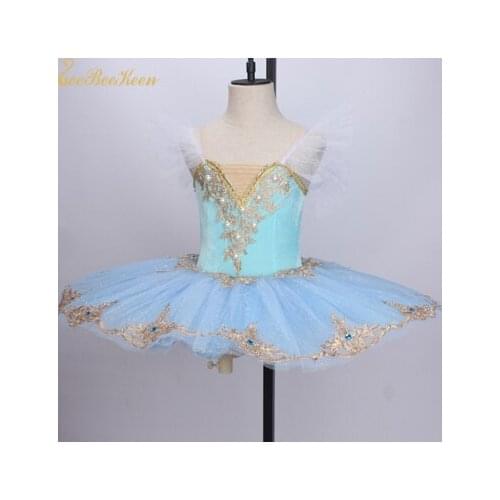 Bailarina Stage Performance Costume Adult Dancewear Children High Grade Velvet Swan Ballet Dress Girl Ballet Tutu Dance Dress