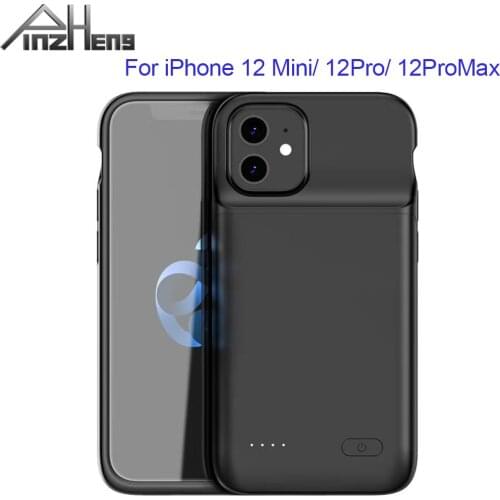 PINZHENG 4800mAh Ultra Slim Battery Case For iPhone 12 Pro Battery Charger Case For iPhone 12 Pro Max Power Bank Charging Case
