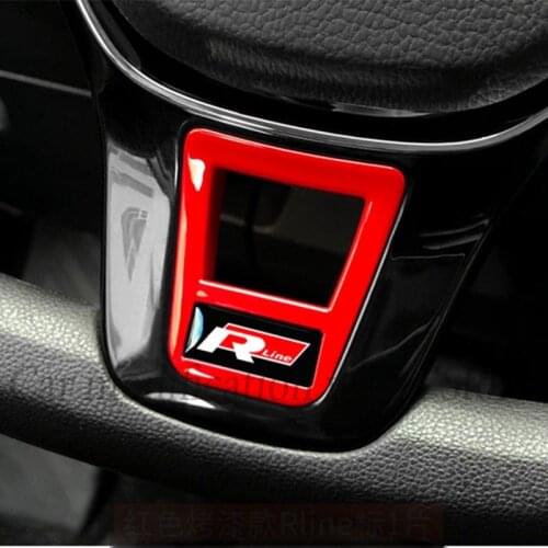 For VW Teramont Atlas 2017 2018 2019 ABS R Style Inner Steering Wheel Cover Trim