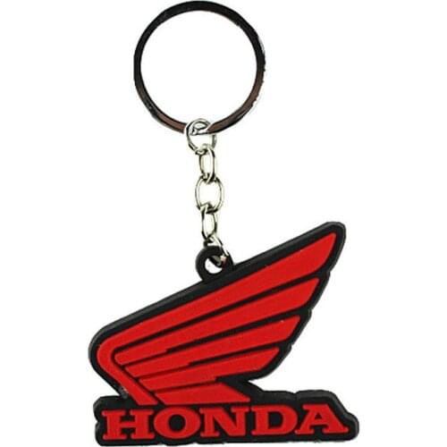 Brand logo Badge Emblem car stlye motorbike parts scooter dirt pit bike moto key rings for honda keychain motorcycle accessories