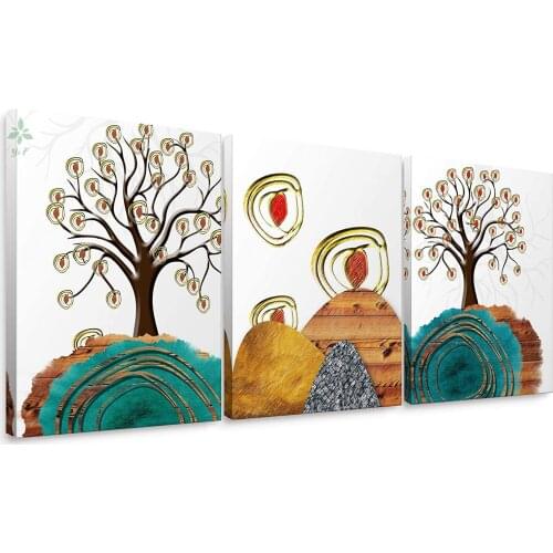 Art Trees Oil On Canvas Wall Decoration For Home Office