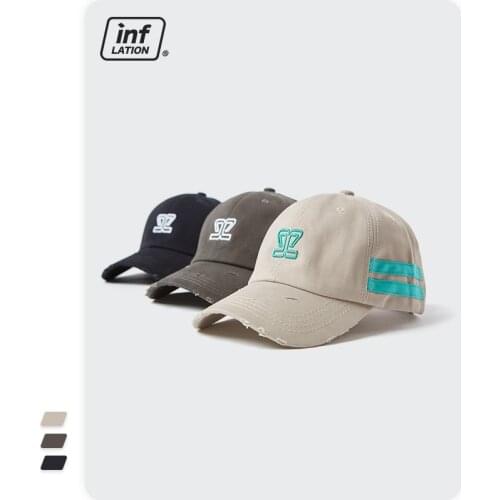 INFLATION Harajuku Baseball Cap Couple Japanese Streetwear 2021 Summer Cool Hip Hop Hats Men Embroidery Snapback Baseball Hats