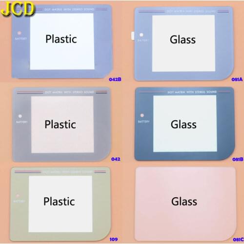 JCD 1PCS Replacement Plastic Glass Screen Lens For Nintend Gameboy For GB Lens Protector W/ Adhensive