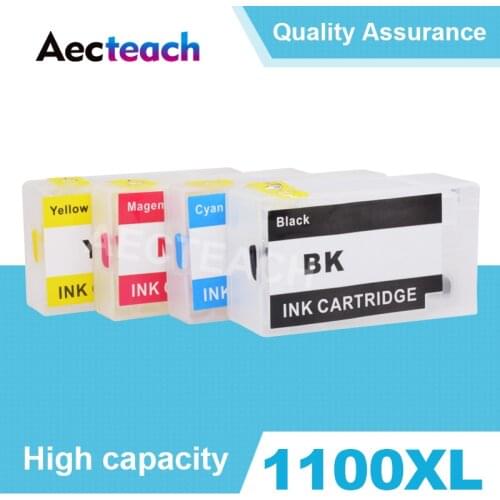 Aecteach PGI 1100 Printer Ink cartridge for Canon MAXIFY MB2010 MB2110 MB2710 Printer