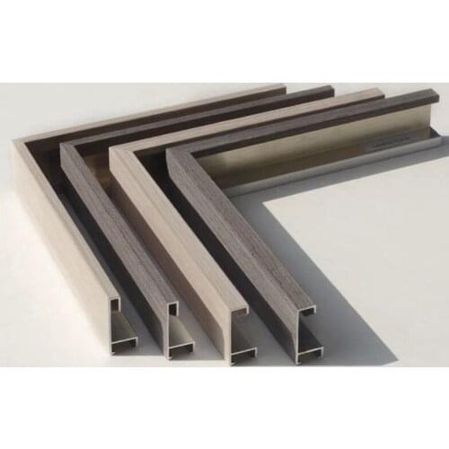 Nordic White OAK Color DIY Metal Poster Frame Aluminum Wedding Photo Frames Unassemble Picture Frame No Glass Oil Painting Frame