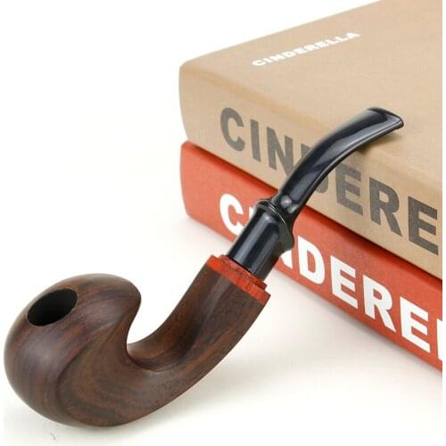 Multifunction Wooden Smoking Pipe for Cigarette & Tobacco 9mm Filter Ebony Wood Pipe Creative Tobacco Pipe Cigarette Holder