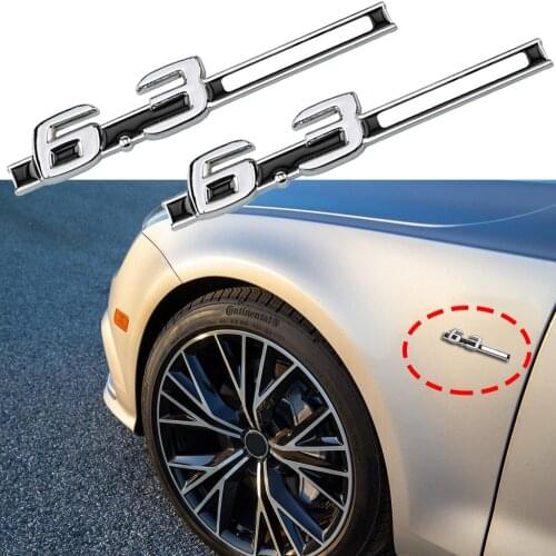 2pcs Front Fender Badge Logo Sticker For Mercedes Benz AMG 6.3 A B C E S G ML CL SL Class W210 W211 W212 C200 C350 Accessories