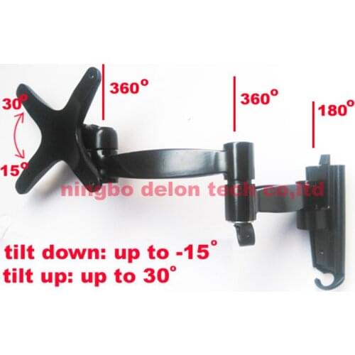 LCD-802 aluminum10inch 23 inch 32inch tiltable lcd tv wall mount swivel led tv bracket shelf
