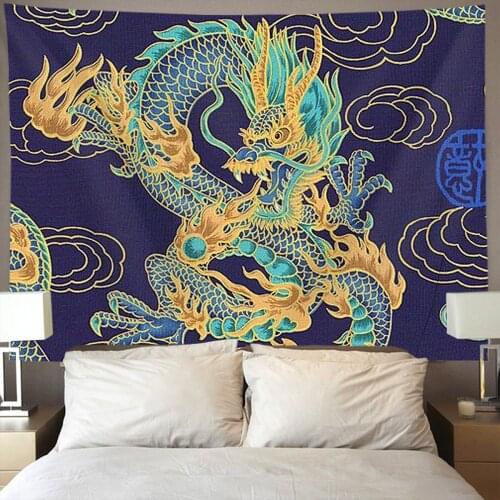 Chinese Dragon design Wall Tapestry Hippie Art Home Decor Extra