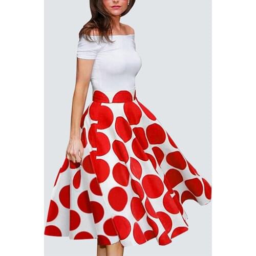 NICE-FOREVER Red Summer Dresses