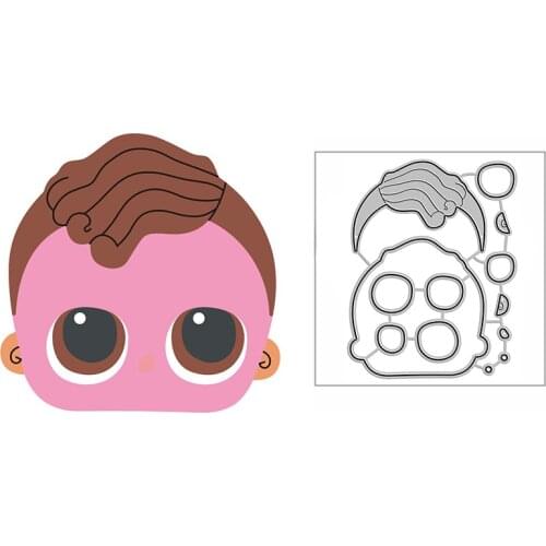 New Little One Face Craft Embossing Mold 2021 Metal Cutting Dies for DIY Decorative Scrapbooking Album and Card Making No Stamps