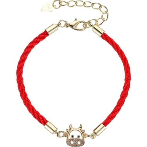 New Year Bracelet Year Of The Ox Fashion Transit Red String Bracelet Red Rope Bracelets Lucky Red Rope Chain