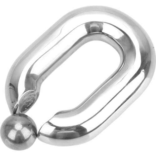 OLO Metal Penis Bondage Cock Ring Delay Ejaculation Male Heavy Duty Ball Scrotum Stretcher Stainless Steel Penis Rings Sex Toys