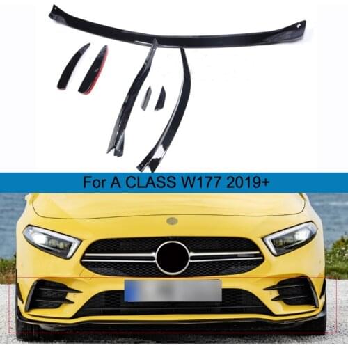 Front bumper spoiler front lip suitable for A class W177 2019+ A200 A180 a35 a45 front body kit