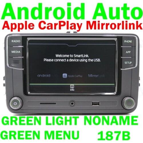 RCD510 RCD330 RCD330G Plus Radio Green Button light Carplay Android Auto For Skoda Octavia Fabia Superb Yeti