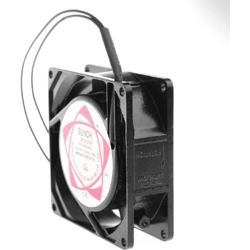 SF8025AT 2082HSL 8025 80mm Sleeve Bearing 220-240V AC 2-Wire Case Cooling Fan