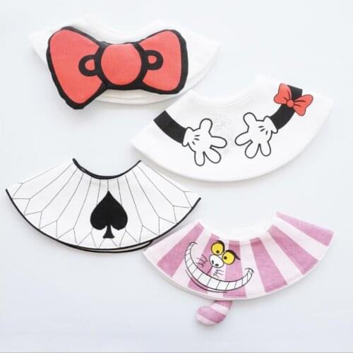 Cartoon Baby Bibs Triangle scarf Cotton Child Baberos Bandana Bib Babador Dribble Bibs Newborn Slabber Absorbent Cloth Bib