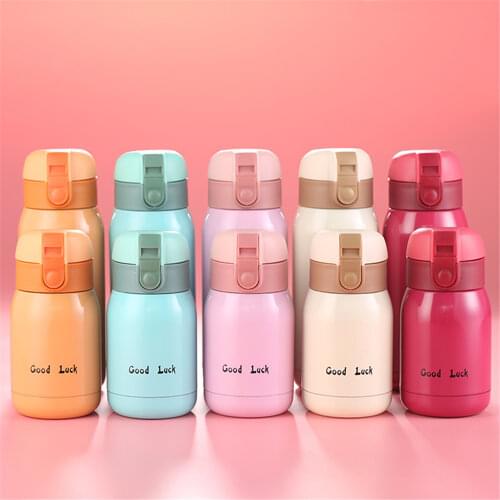 200/300ml Super Mini Stainless Steel Vacuum Flask Thermos Water Bottle For Girls Fashion Tumbler Travel Tea Coffee Thermal Cup