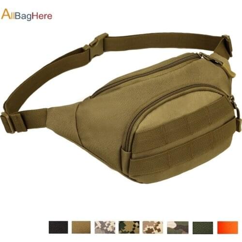 Tactical Portable Waist Bag Outdoor Sport Climbing Hiking Hunting Running Cycling Fishing Fanny Pack Unisex Adjustable Belt Bags