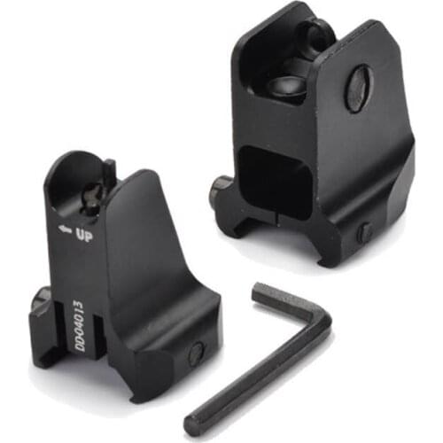Tactical MK18 Fixed Front Rear Sight Standard AR15 Apertures Iron Sights Jinming Gel Ball Hunting Airsoft accessories