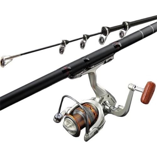 Carbon Fiber 2.4M-6.3M Rock Fishing Rod Telescopic Portable Travel Ultralight Carp Fishing Spinning Rod Boat Sea