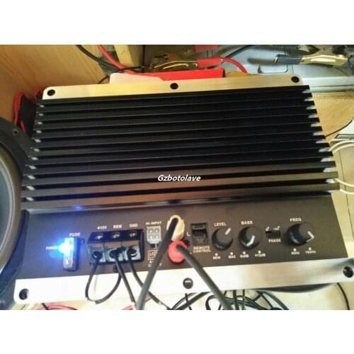 1600W big power 12V car subwoofer amplifier 10 inch 12 inch high-power pure bass car audio power amplifier easy push 8-12 inch