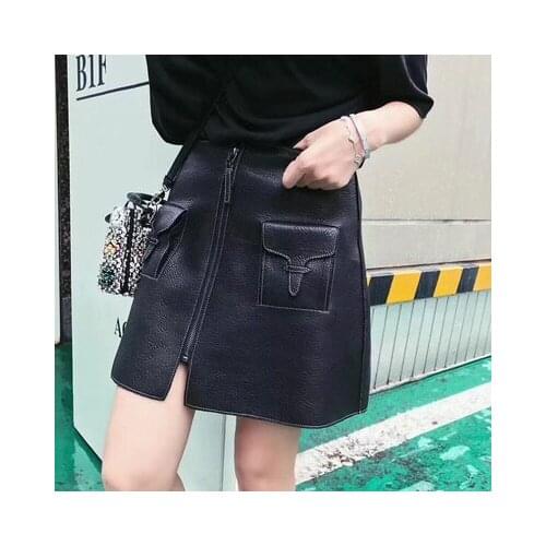 Top brand Slim High Waist A-line Wrap Hip Skirt high quality