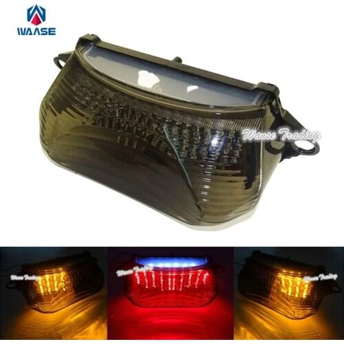 Waase Tail Brake Turn Signal Integrated Led Light Smoke For 1997-2005 HONDA Super Hawk 1000 VTR1000F VTR1000 Firestorm FV-F3