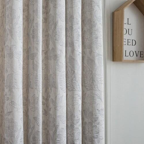 Jacquard fabric curtains curtains for Living room dining room bedroom curtains pure dark pattern