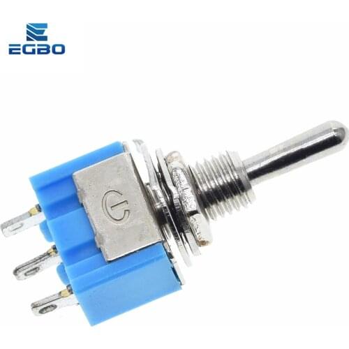 1Pcs DIY Toggle Switch ON-OFF-ON / ON-OFF 3Pin 3 Position Latching MTS-103 MTS-102 AC 125V/6A 250V/3A Power Button Switch Car