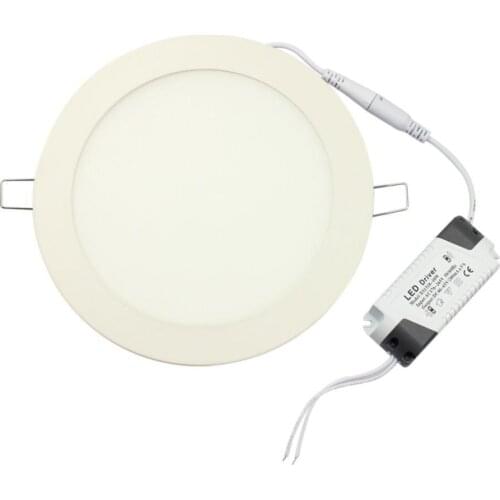 100pcs/lot,High brightness 6W 9W 12W 15W 18W Round LED Panel Light,Ceiling Recessed SpotLamp,LED Downlight High quality